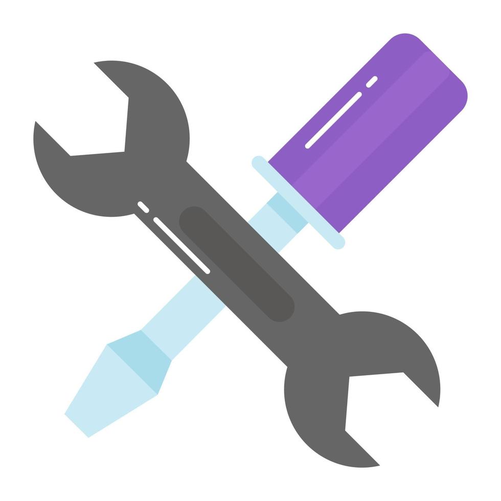 Well design vector of repair tools in modern style, easy to use icon