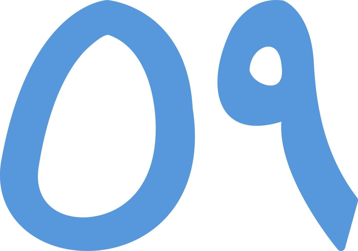 Arabic Number Fifty Nine Vector Icon