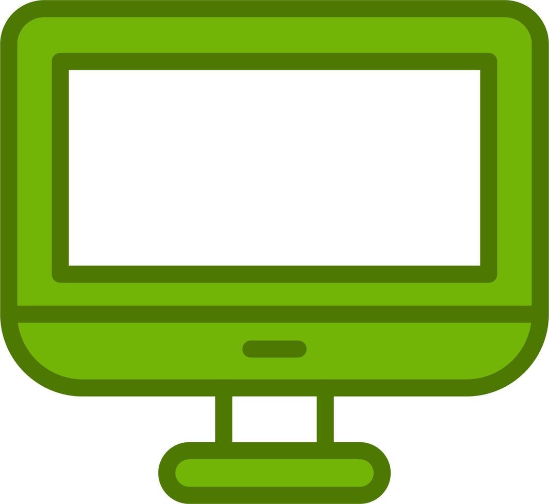 Monitor Screen Vector Icon