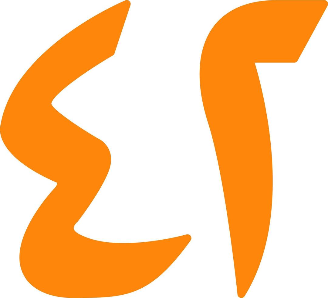 Arabic Number Forty Two Vector Icon