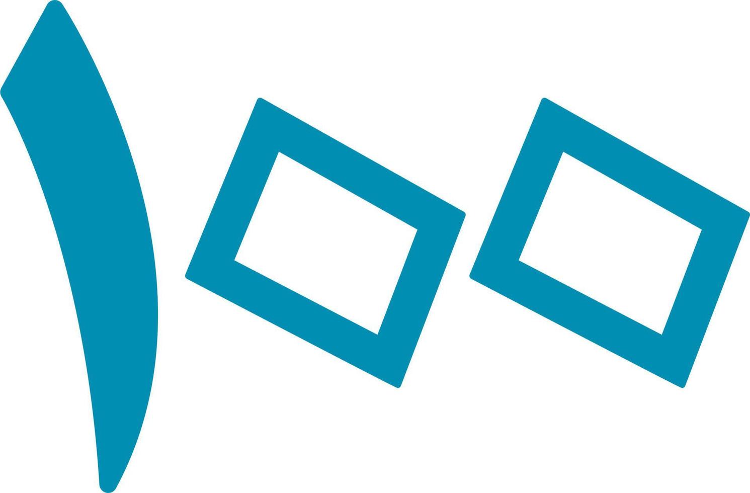 Arabic Number Hundred Vector Icon