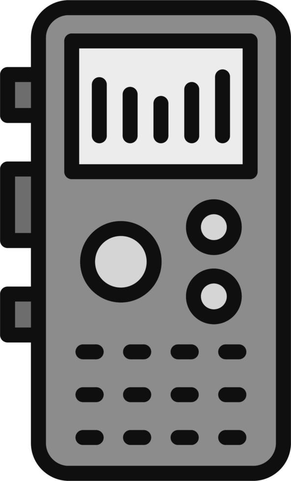 grabadora jugador vector icono