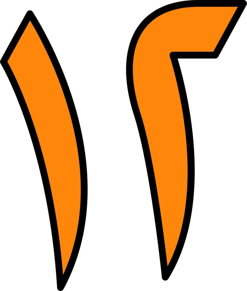 Arabic Number Twelve Vector Icon