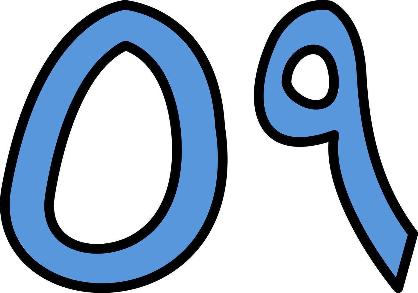 Arabic Number Fifty Nine Vector Icon