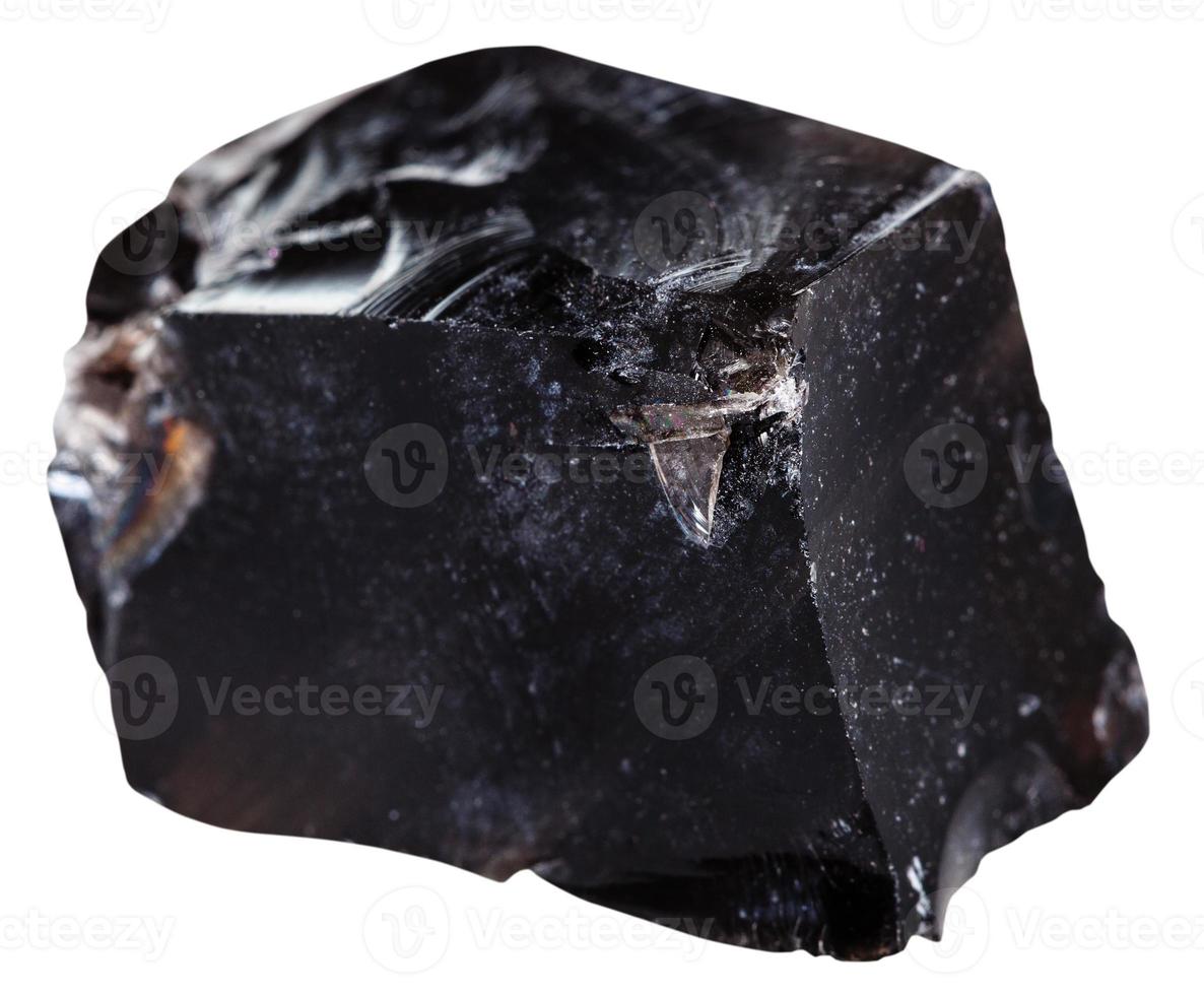 negro obsidiana natural volcánico vaso mineral foto