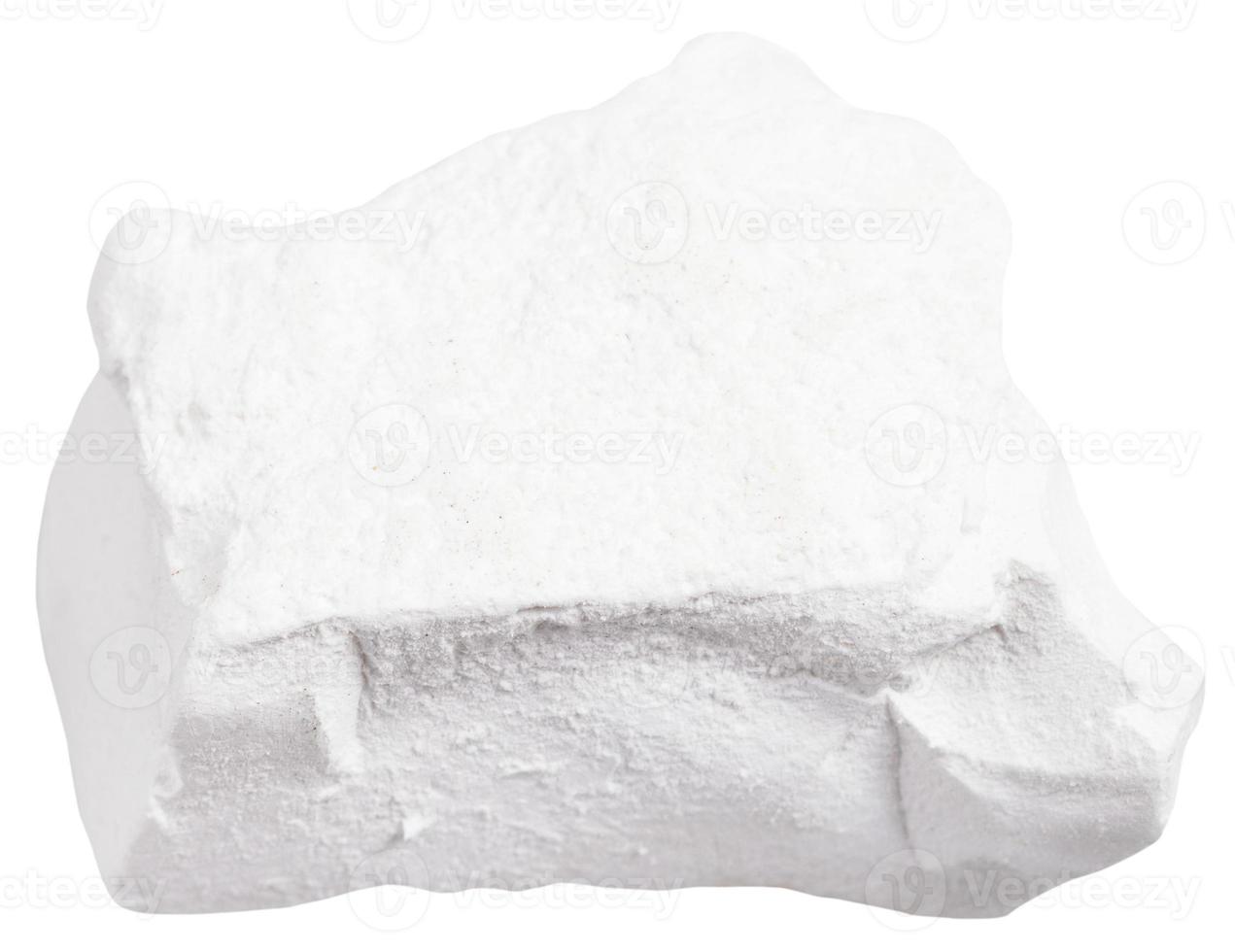 natural Chalk stone isolated photo