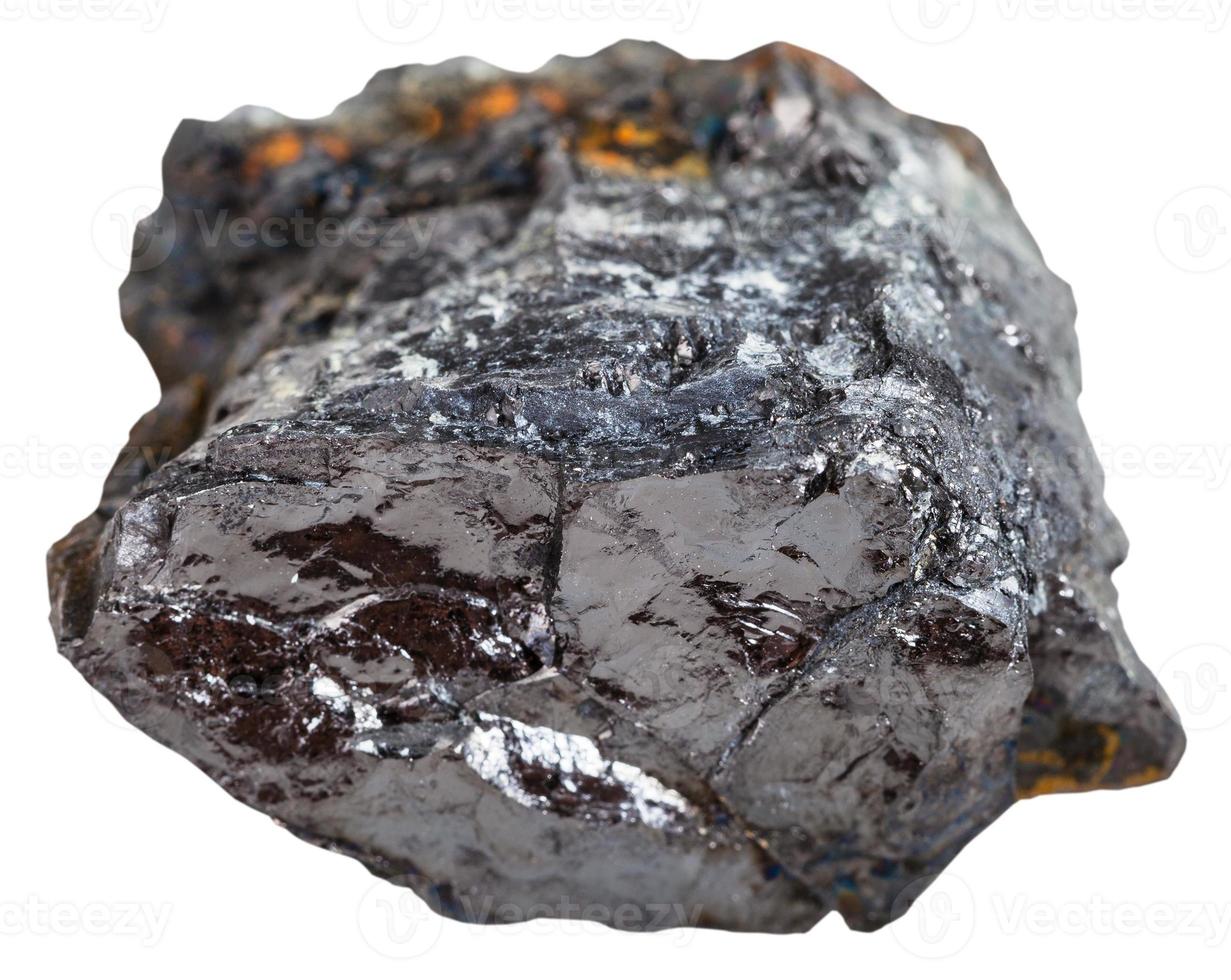 black coal bituminous coal stone isolated photo