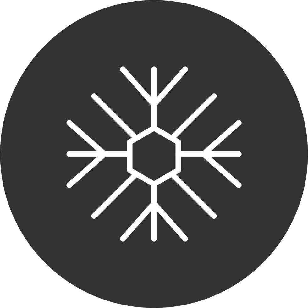 icono de vector de copo de nieve