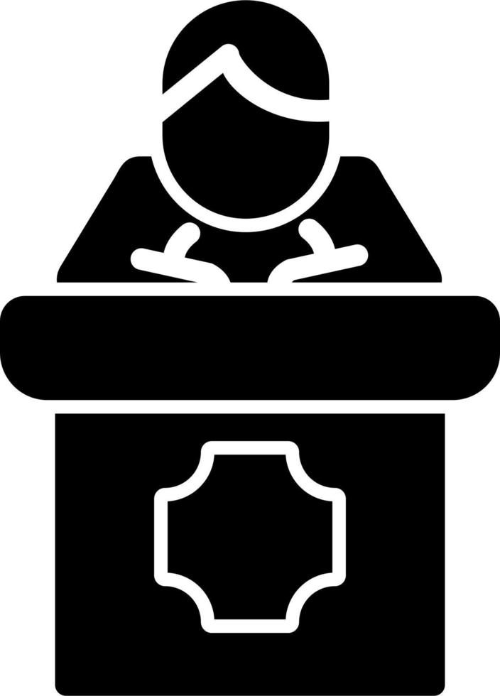 Public Speaking Vector Icon