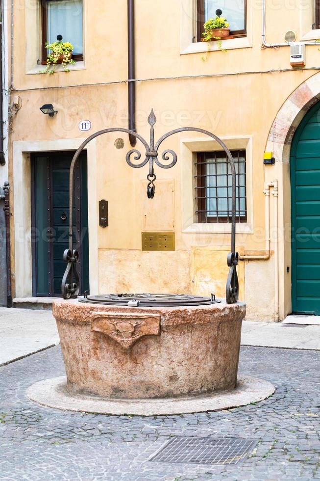 Verona, Italy - the famous Well of Love, romantic sightseeing in the heart of the city photo