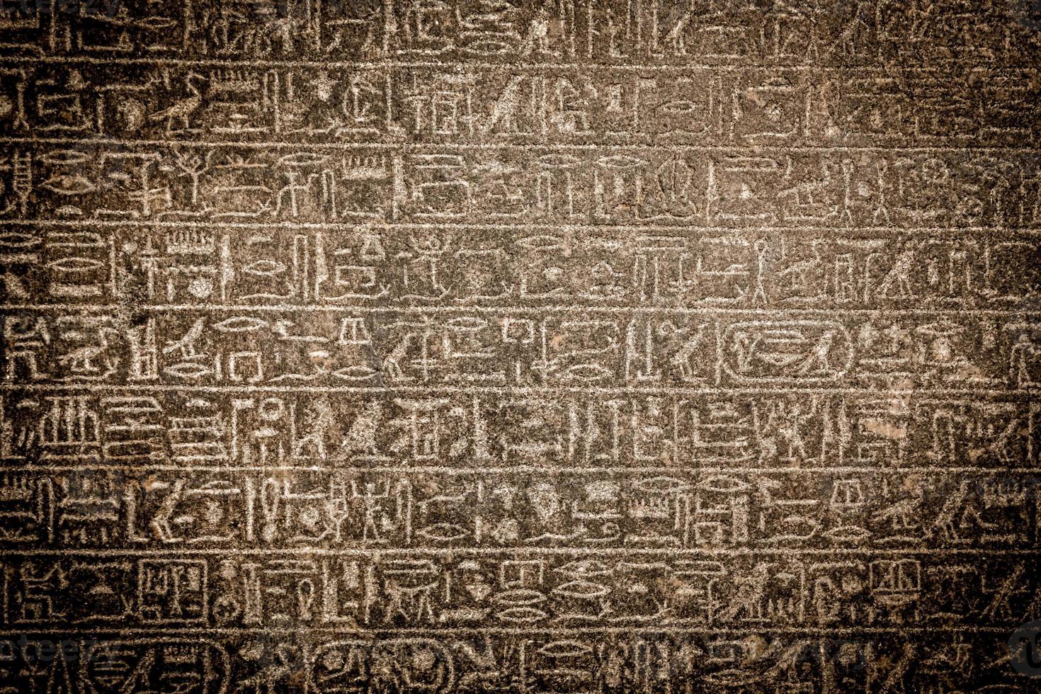 egipcio jeroglíficos. Clásico antecedentes foto