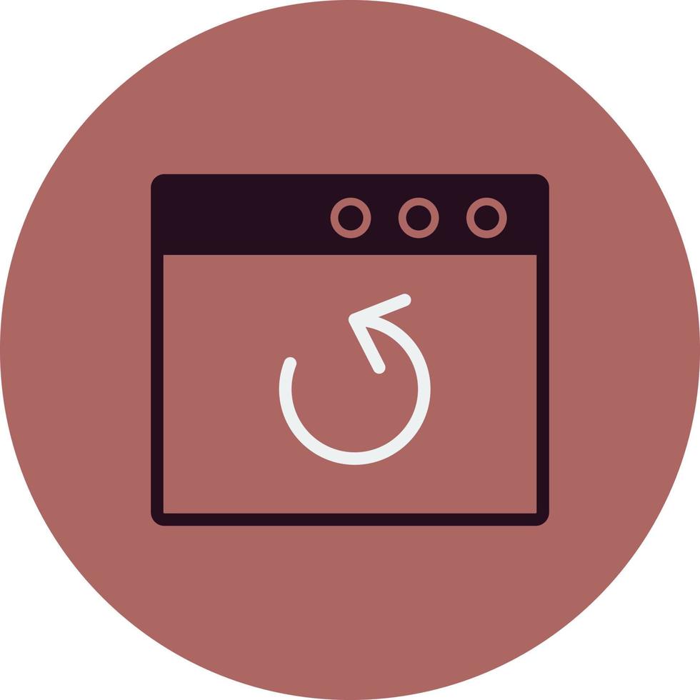Browser Backup Vector Icon
