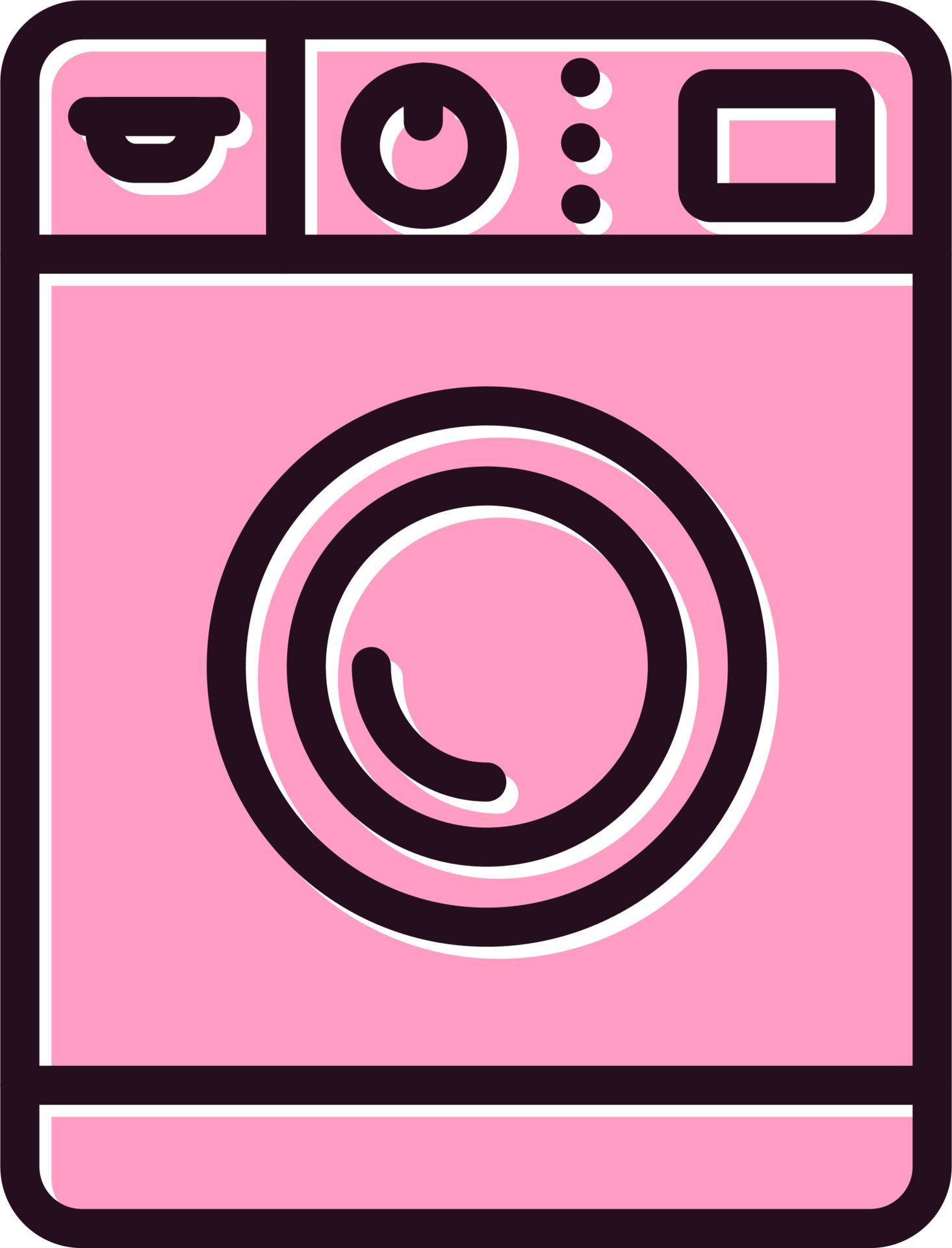 Washing Machine Vector Icon 21091448 Vector Art at Vecteezy