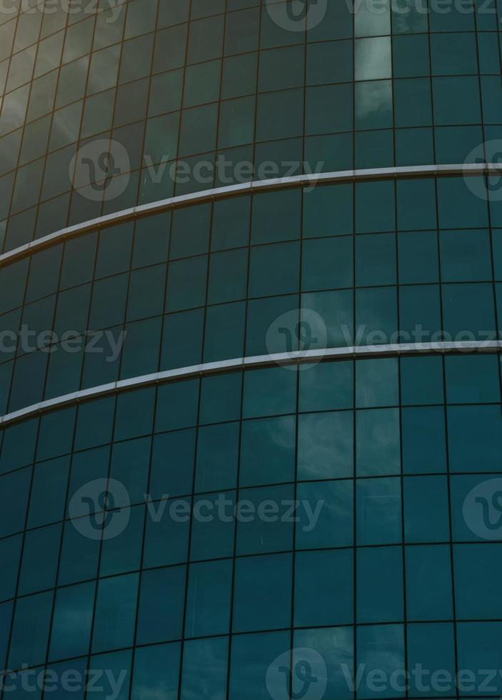 Detail of geometric shapes of skyscrapers photo