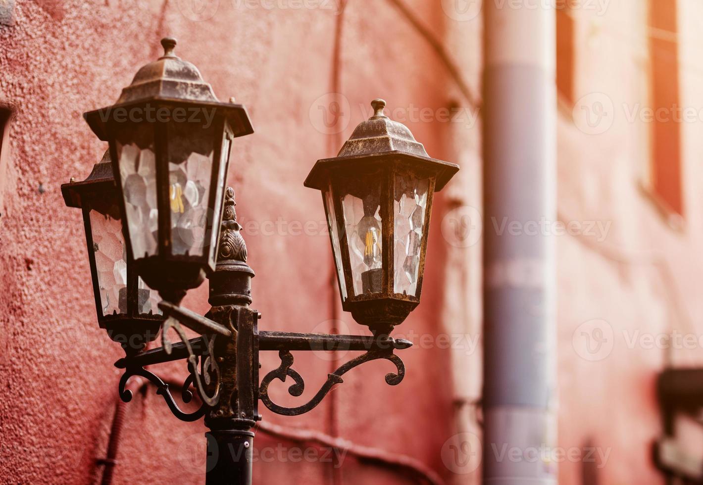 Old antique lantern photo