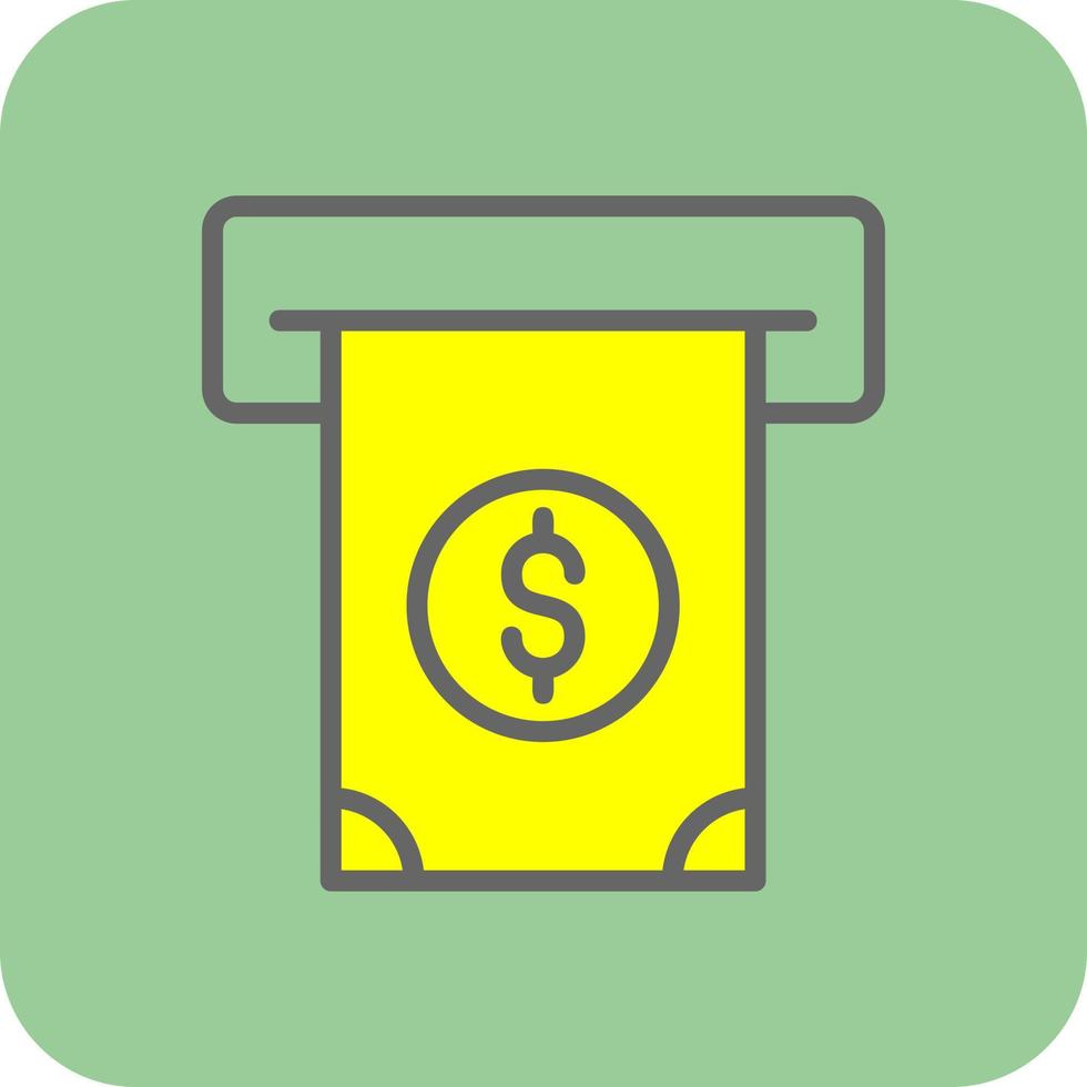 Cash Withdrawal Vector Icon Design