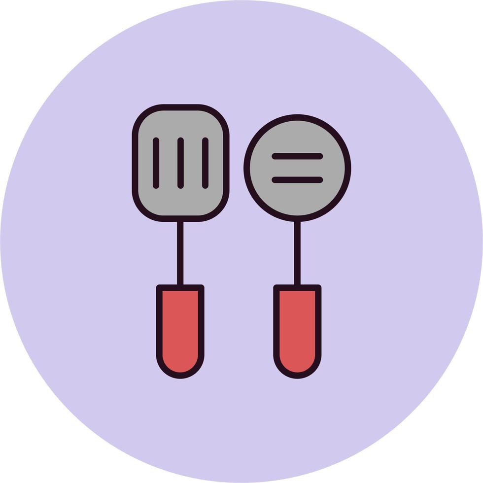 cocina utensilios icono vector