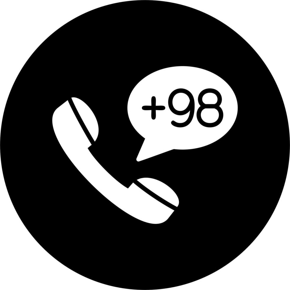 Iran Dial code Vector Icon