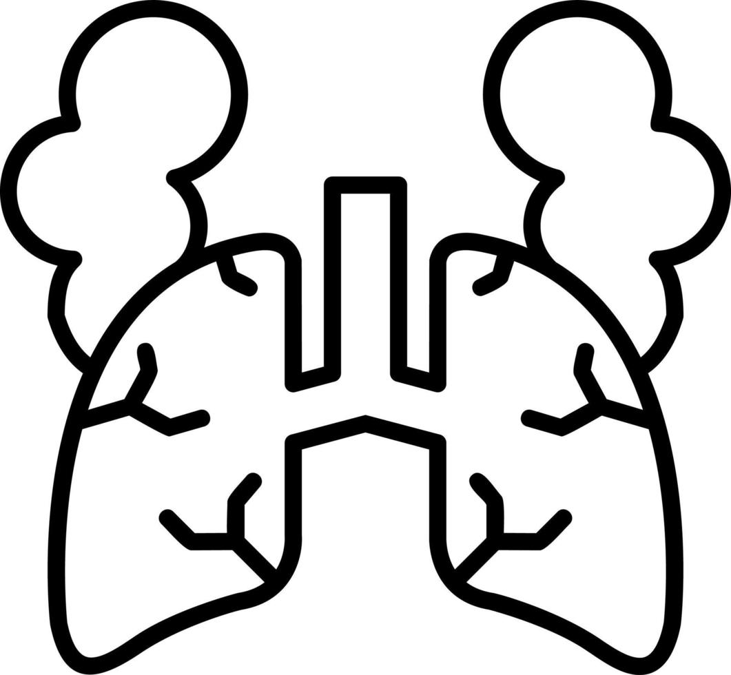 Lungs with smoke vector