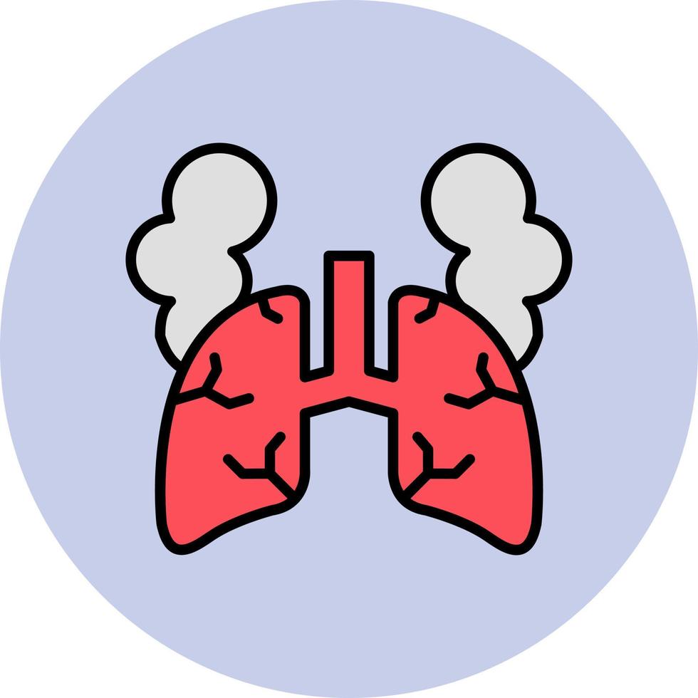 Lungs with smoke vector
