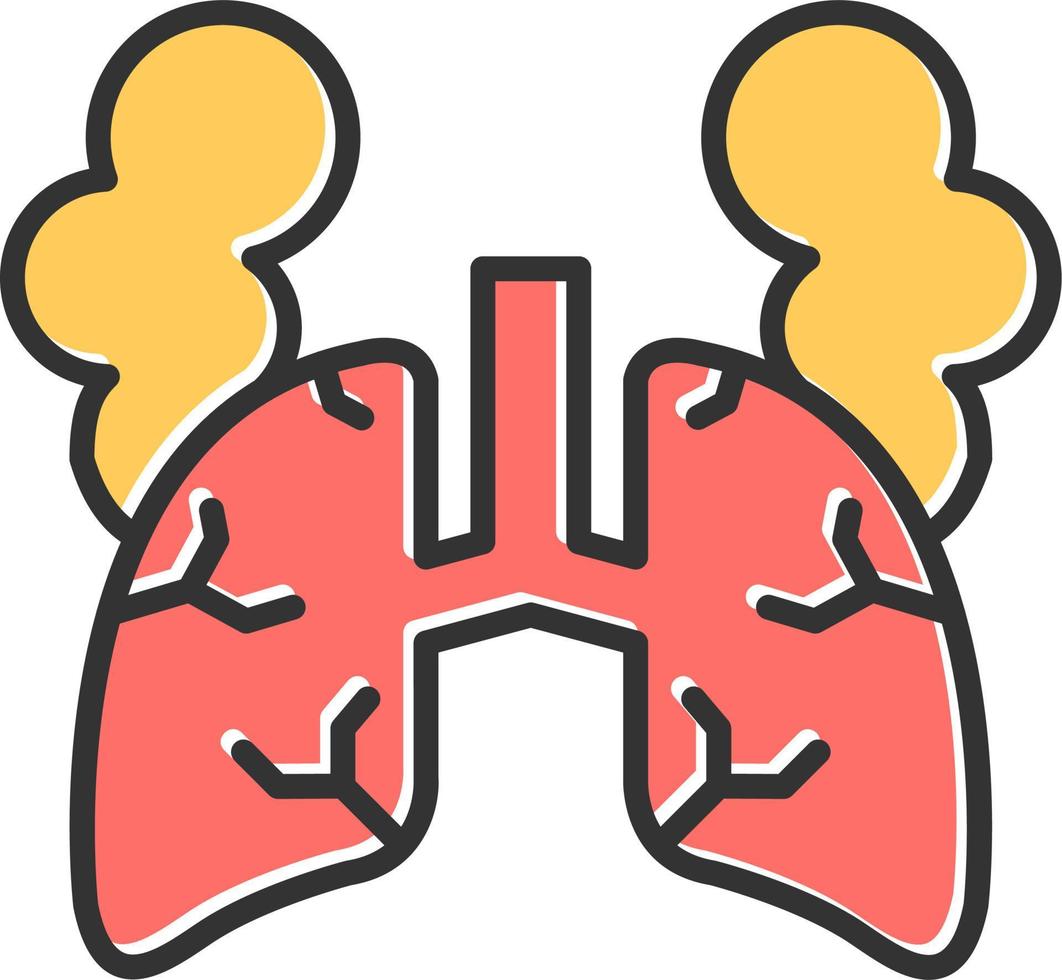 Lungs with smoke vector