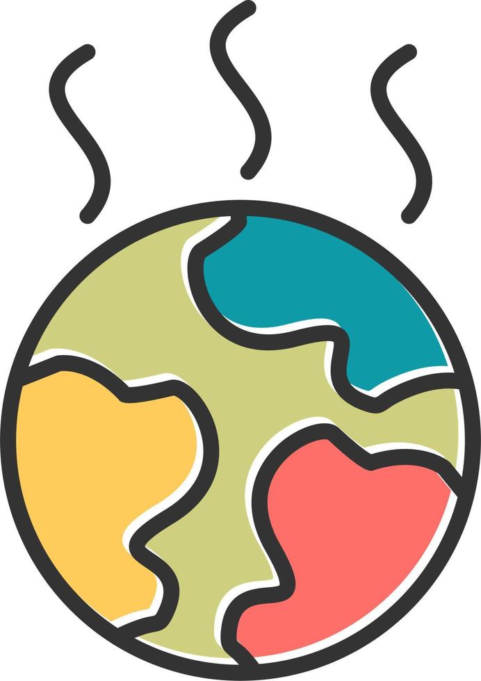 Global Warming Icon vector