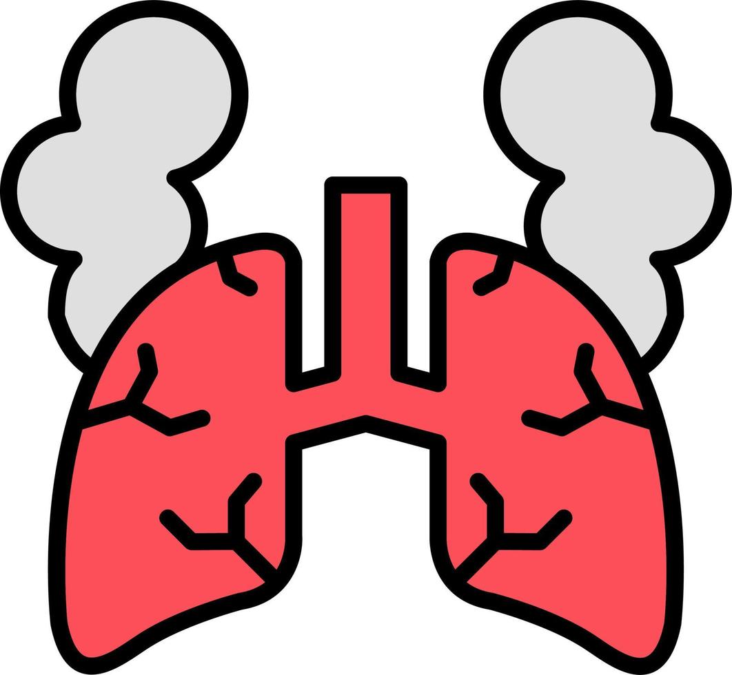 Lungs with smoke vector