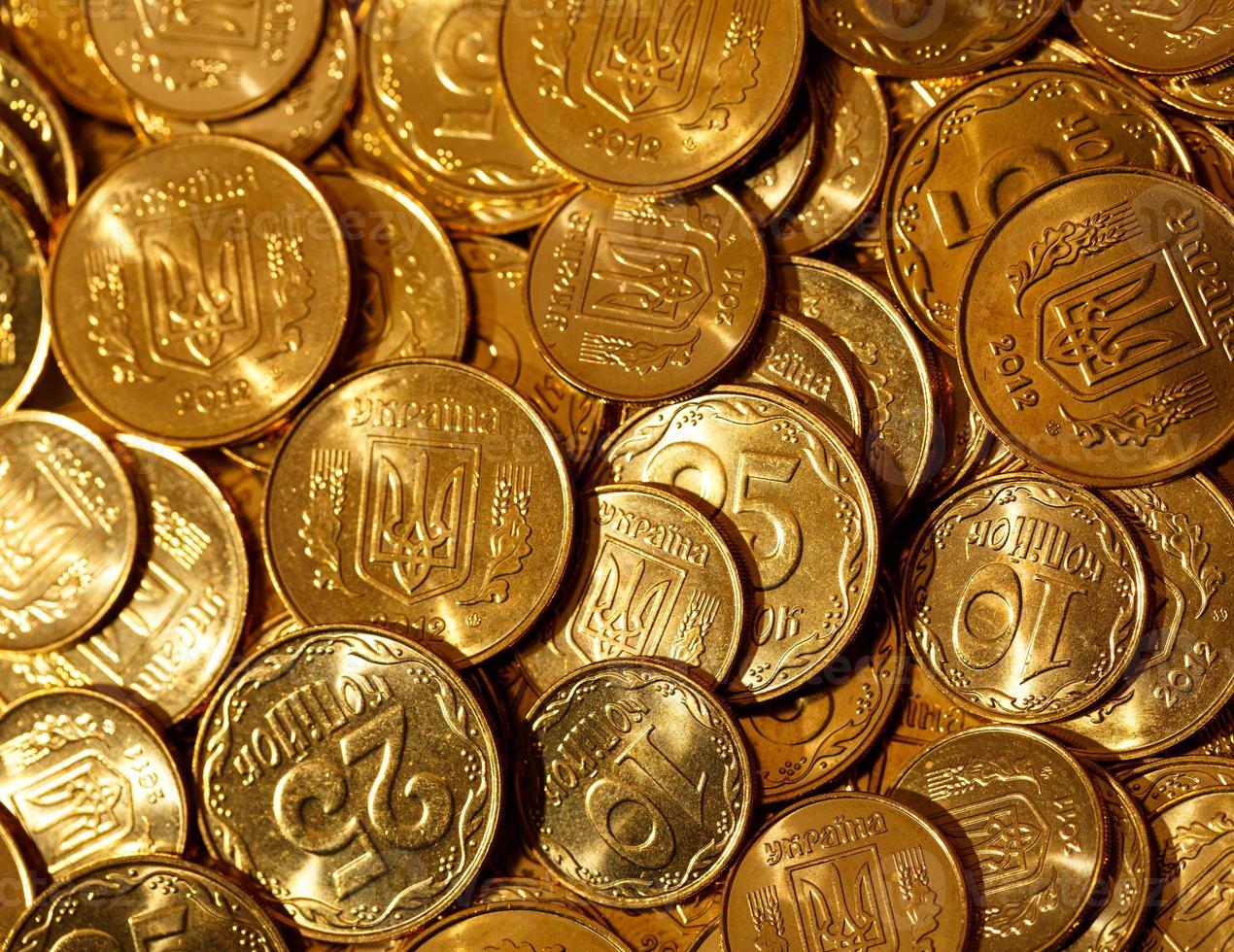 Golden coins of Ukraine photo