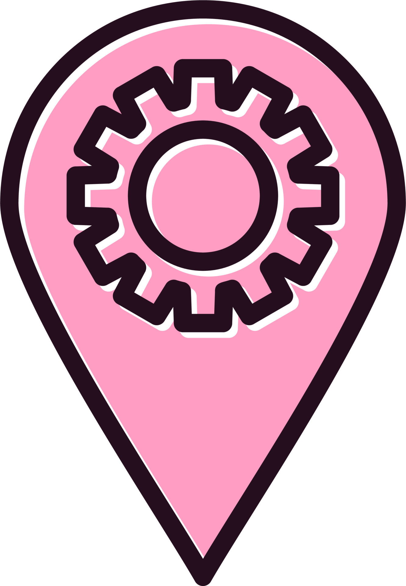 Location Pin Vector Icon 21092544 Vector Art at Vecteezy