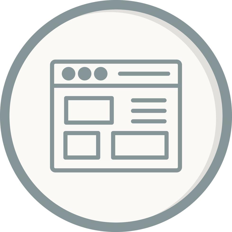 sitio web diseño vector icono