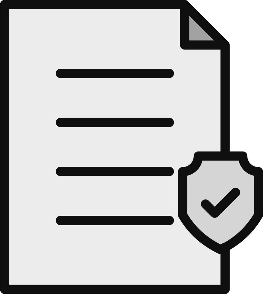 Document Protection Vector Icon