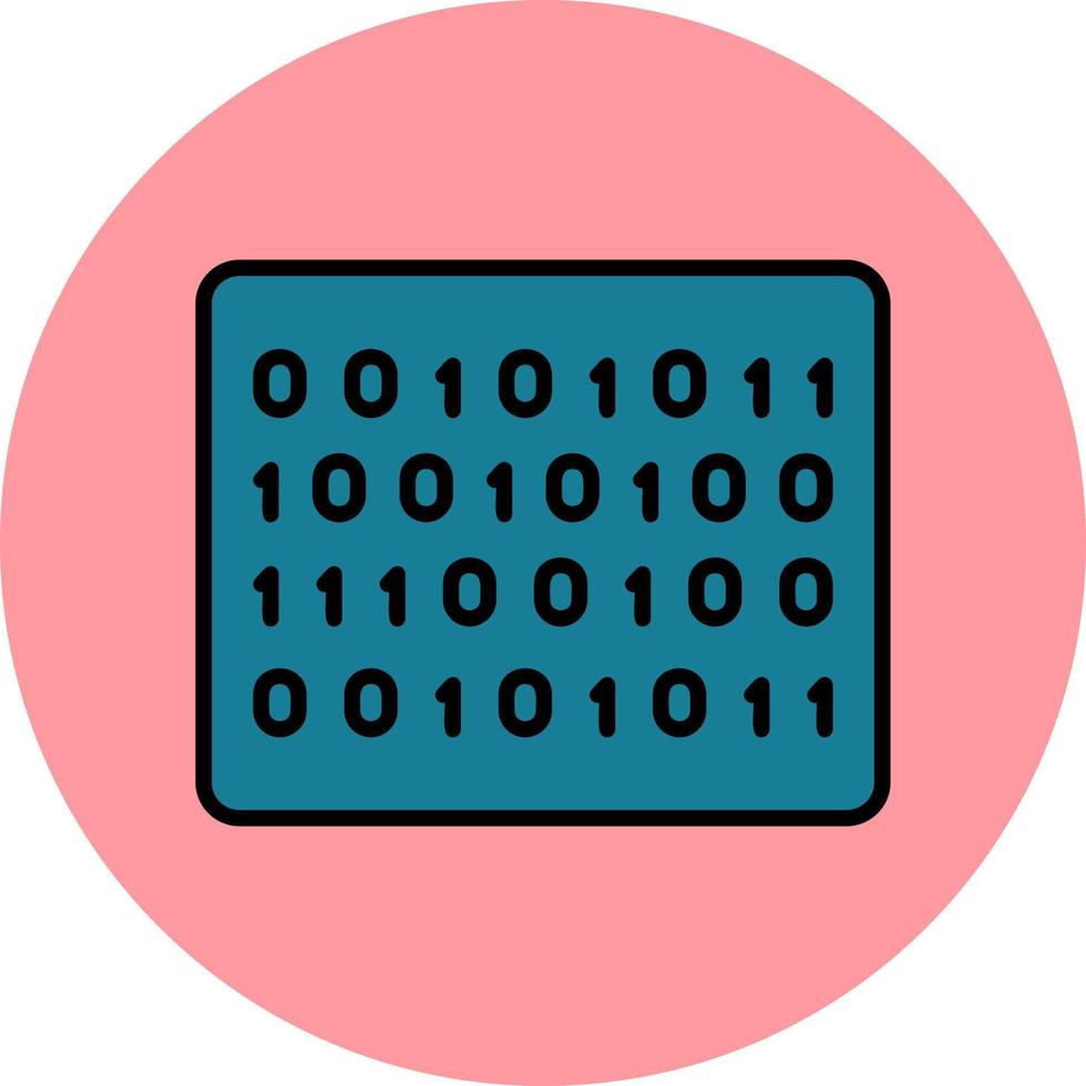 Binary Code Vector Icon