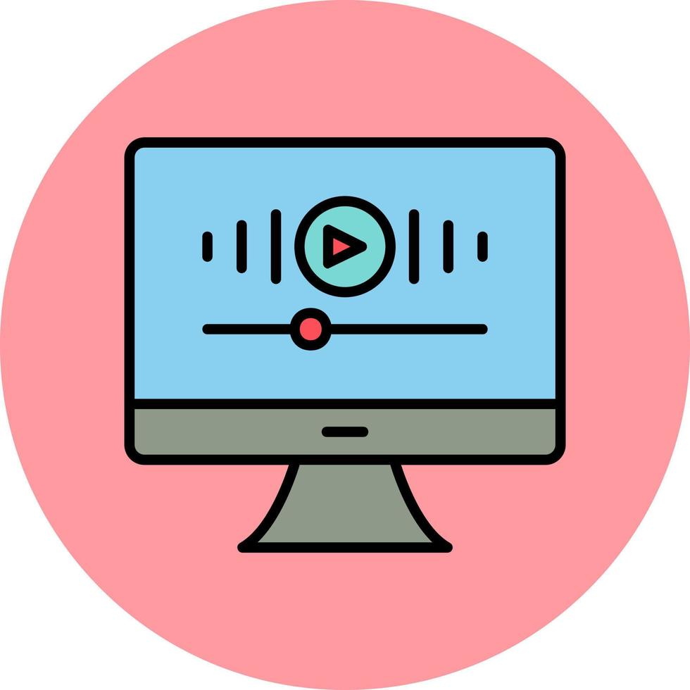 Music Video Vector Icon