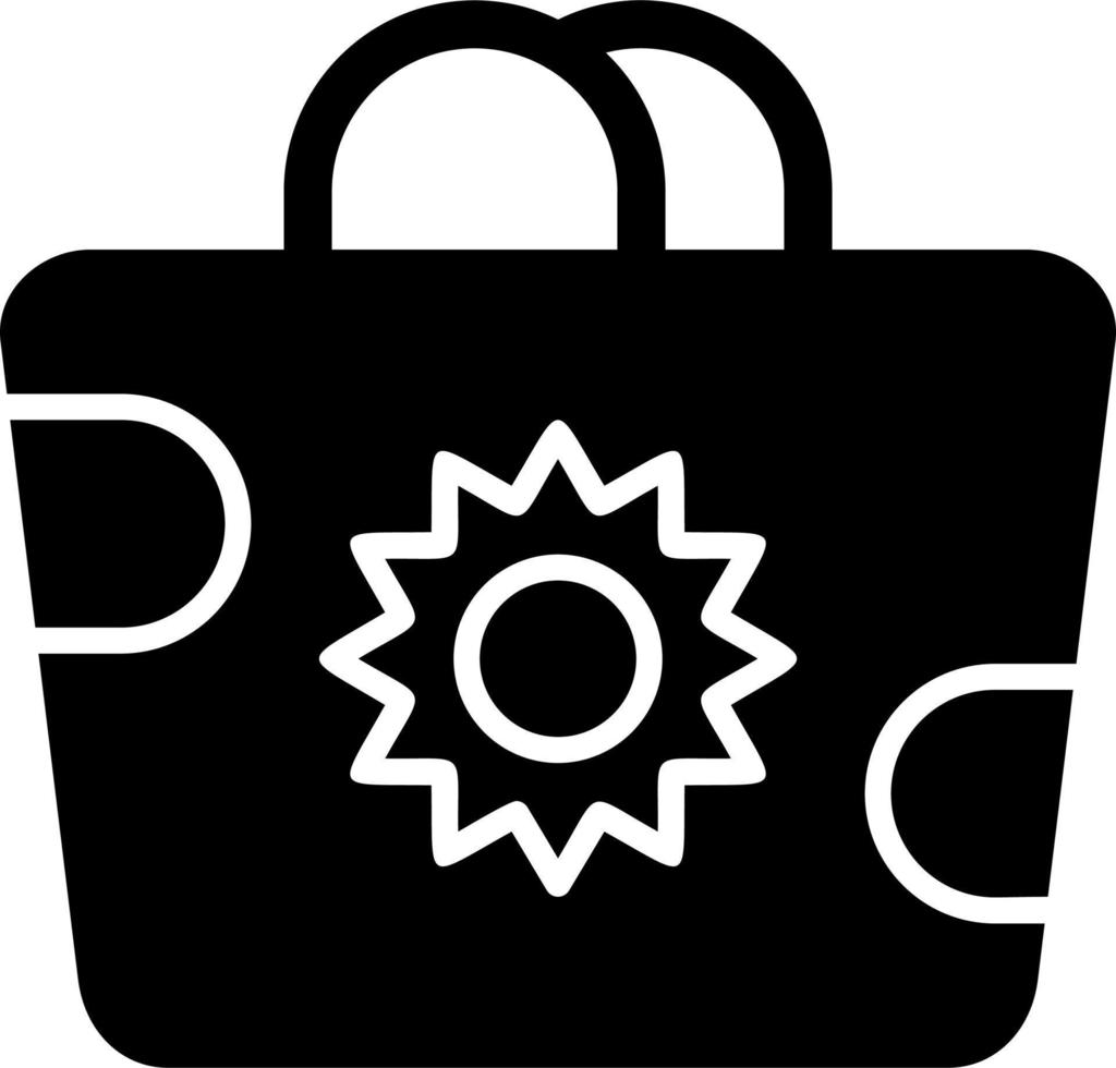 Beach Bag Vector Icon