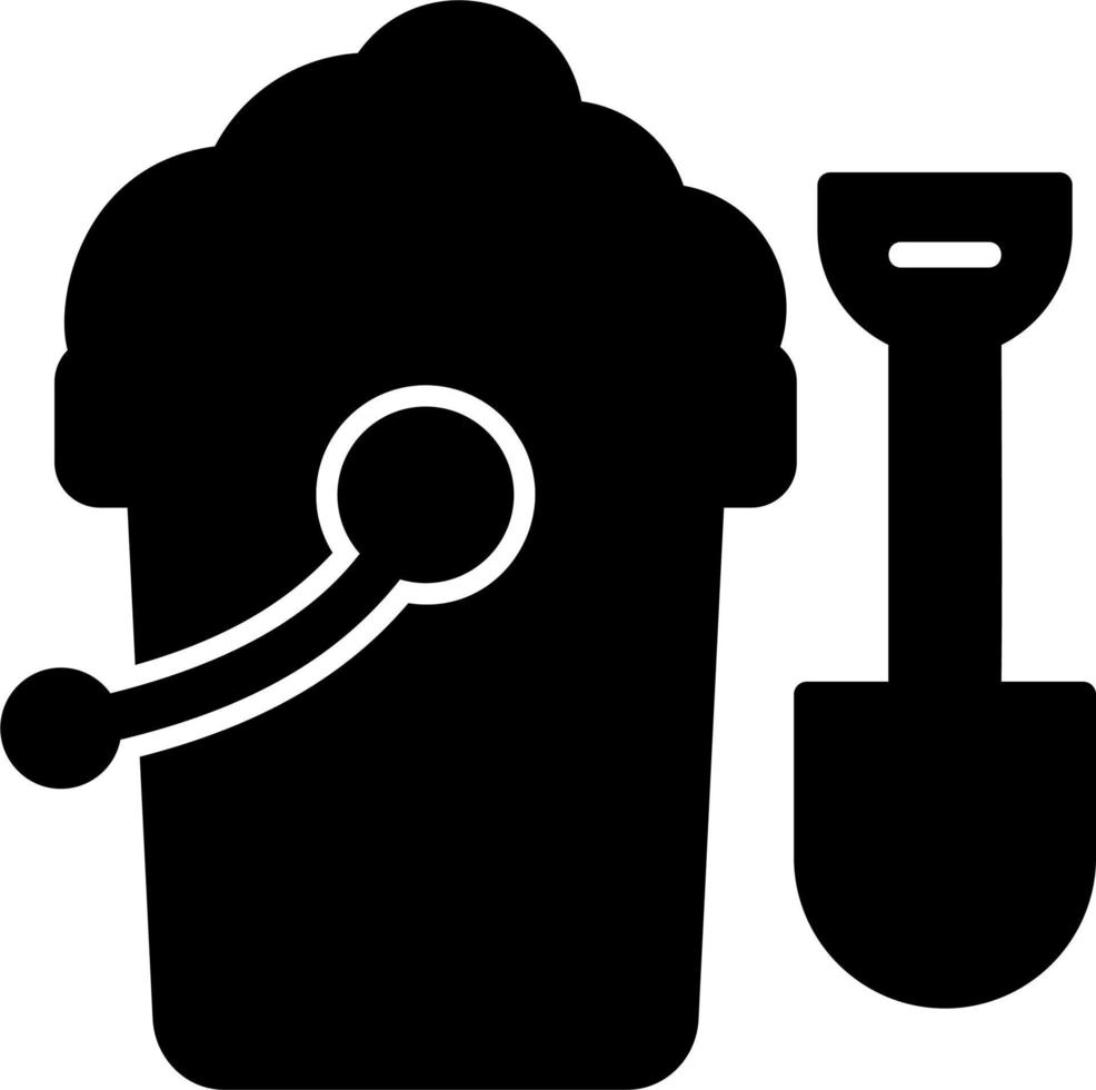 Sand Bucket Vector Icon