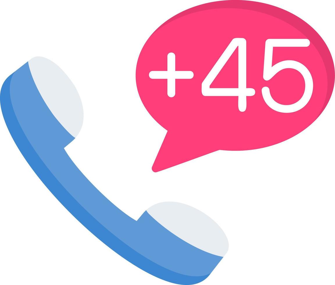 Denmark Dial code Vector Icon