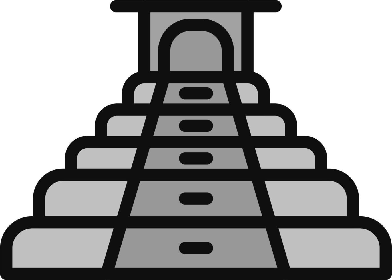 Chichen itza vector icono