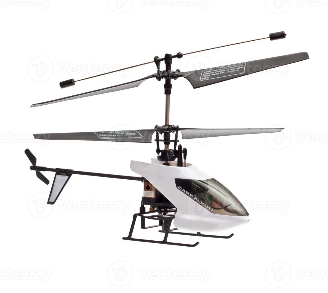 helicopter on white background photo