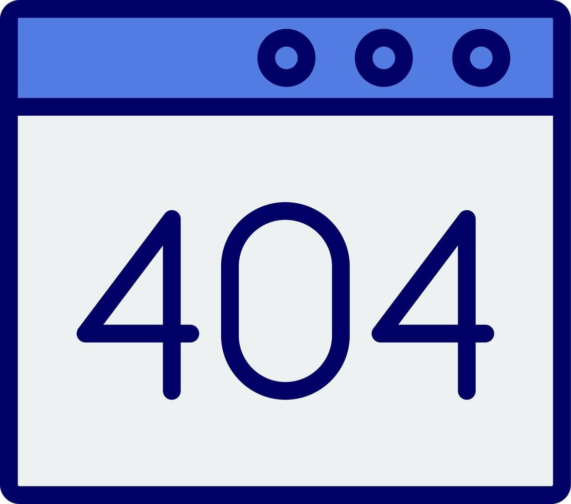 Browser Error 404 Vector Icon