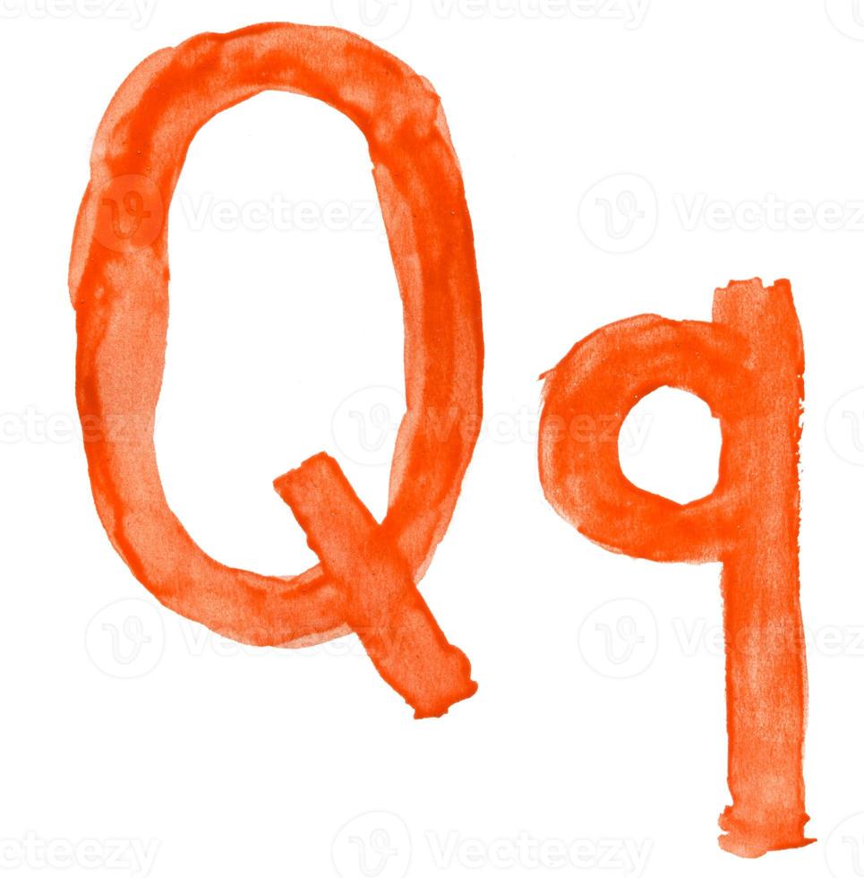 Alphabet letters Q photo