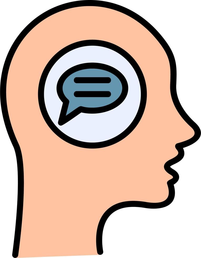 Communication Brain icon vector