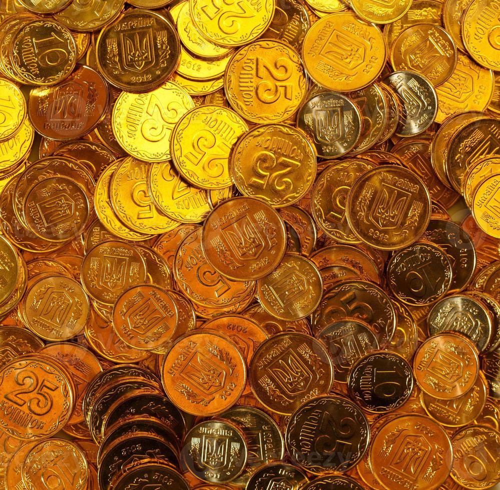 Golden coins of Ukraine photo