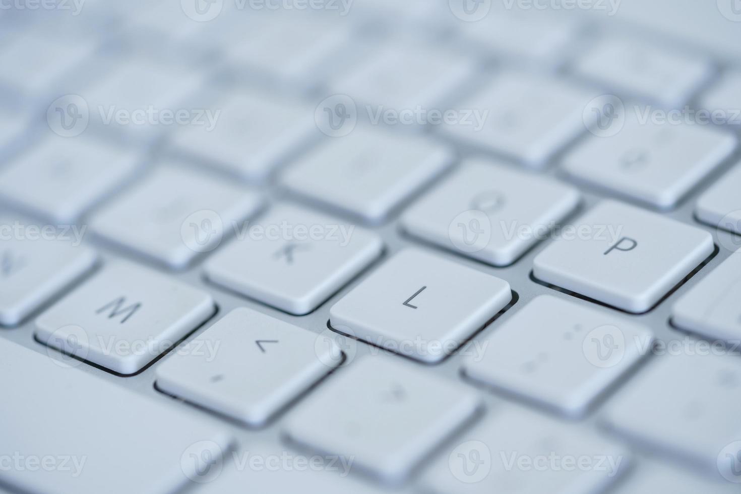 Keyboard of laptop closeup photo