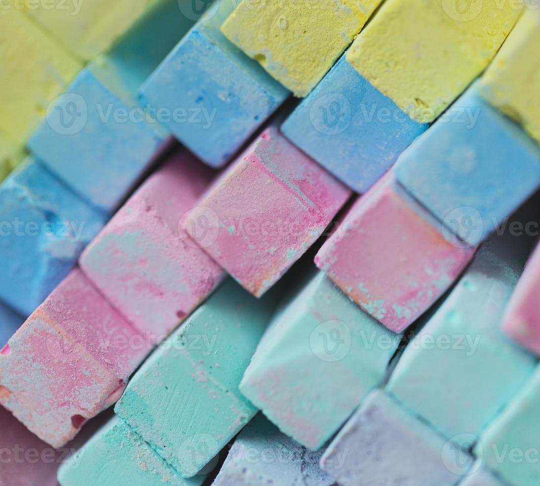 Colorful chalk pastels - education, arts,creative photo