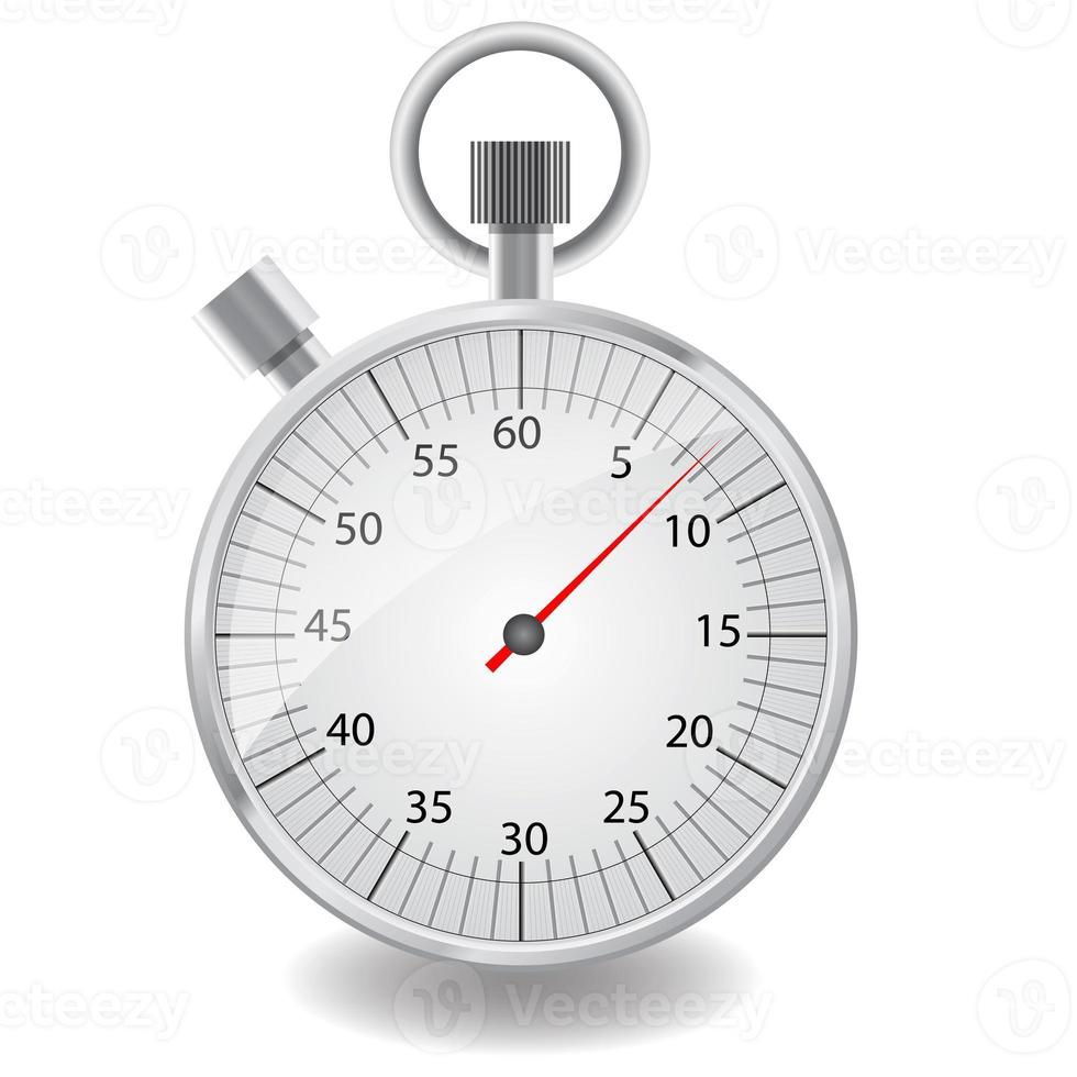 Stopwatch on white background photo