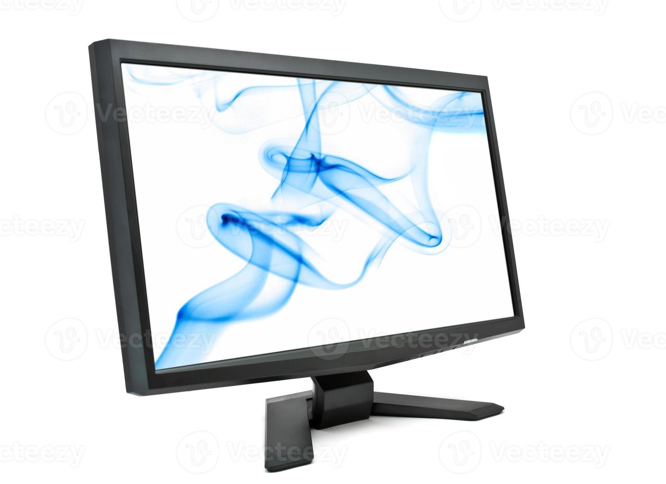 Computer monitor on white background photo