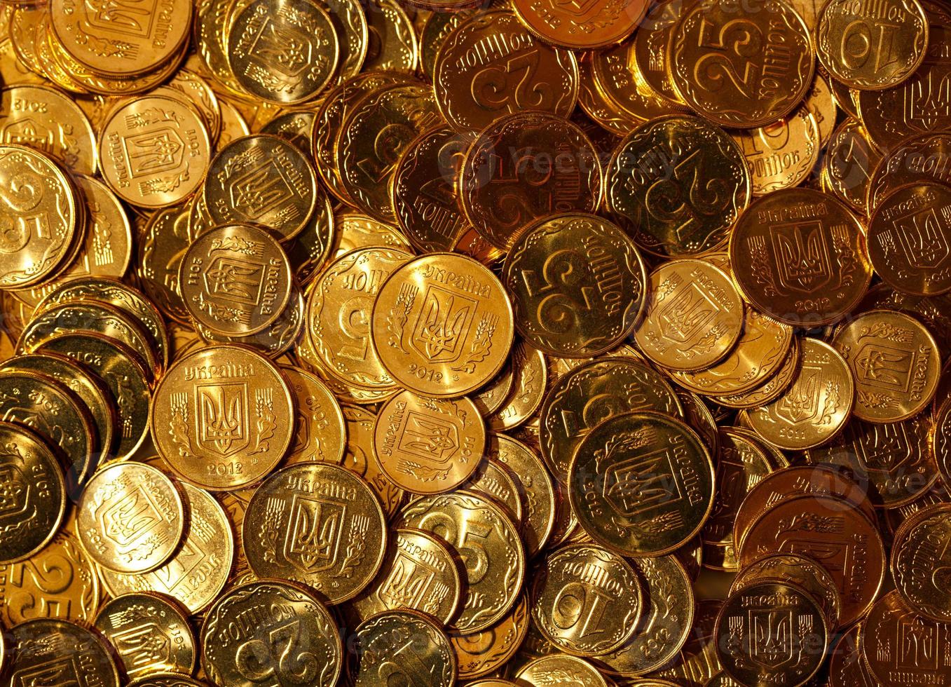 Golden coins of Ukraine photo