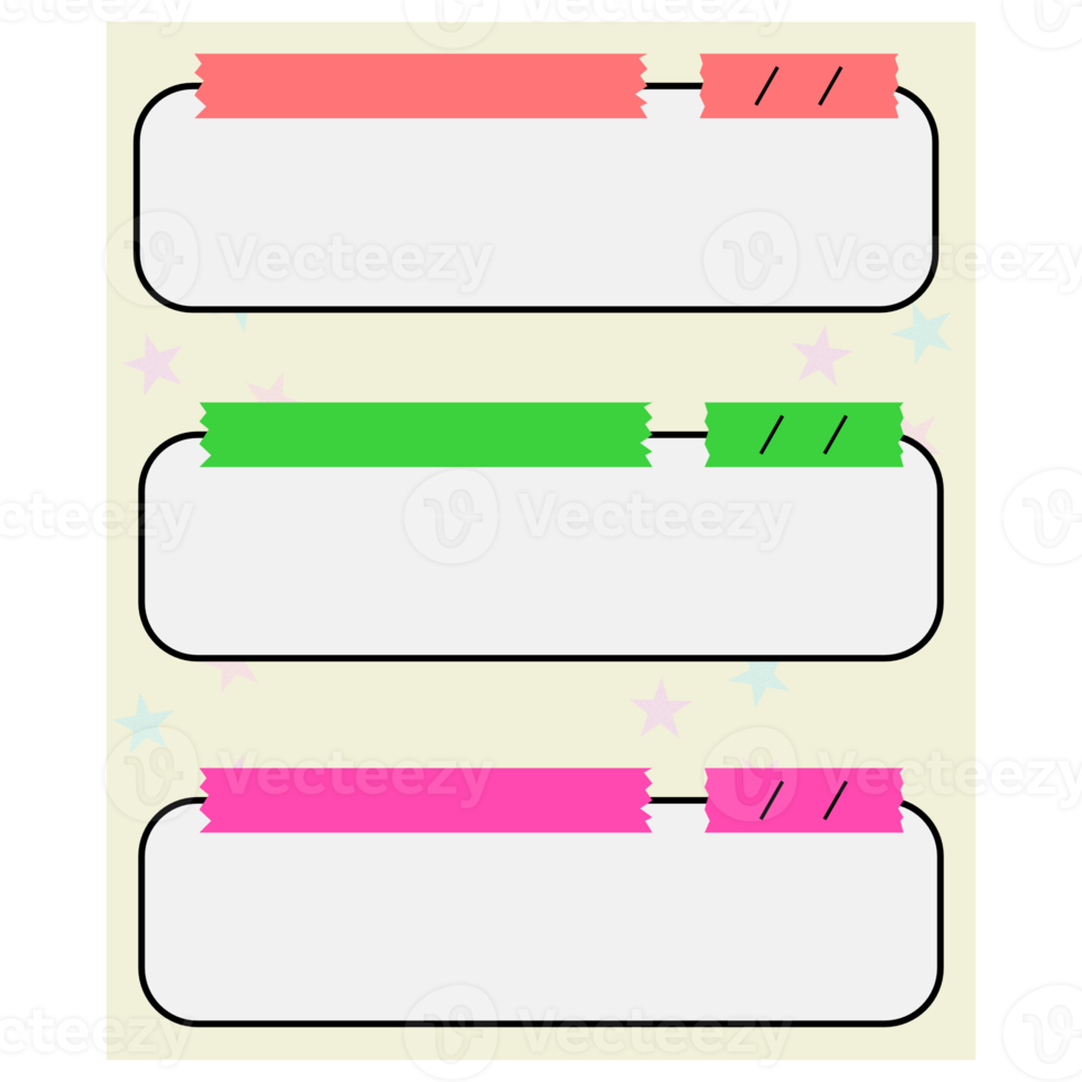 intestazione e argomento bloc notes png