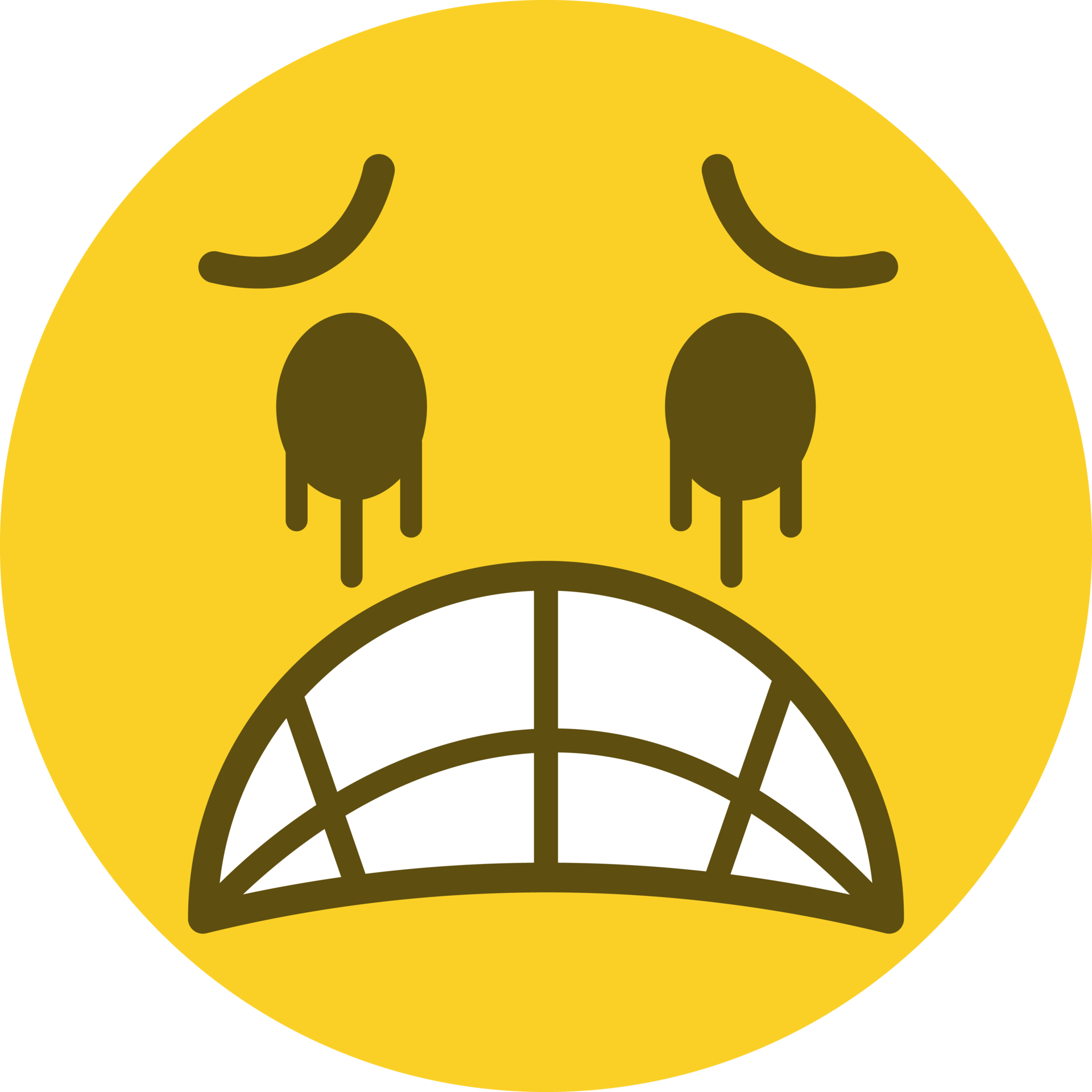 Scared face emoticon. 21095362 PNG