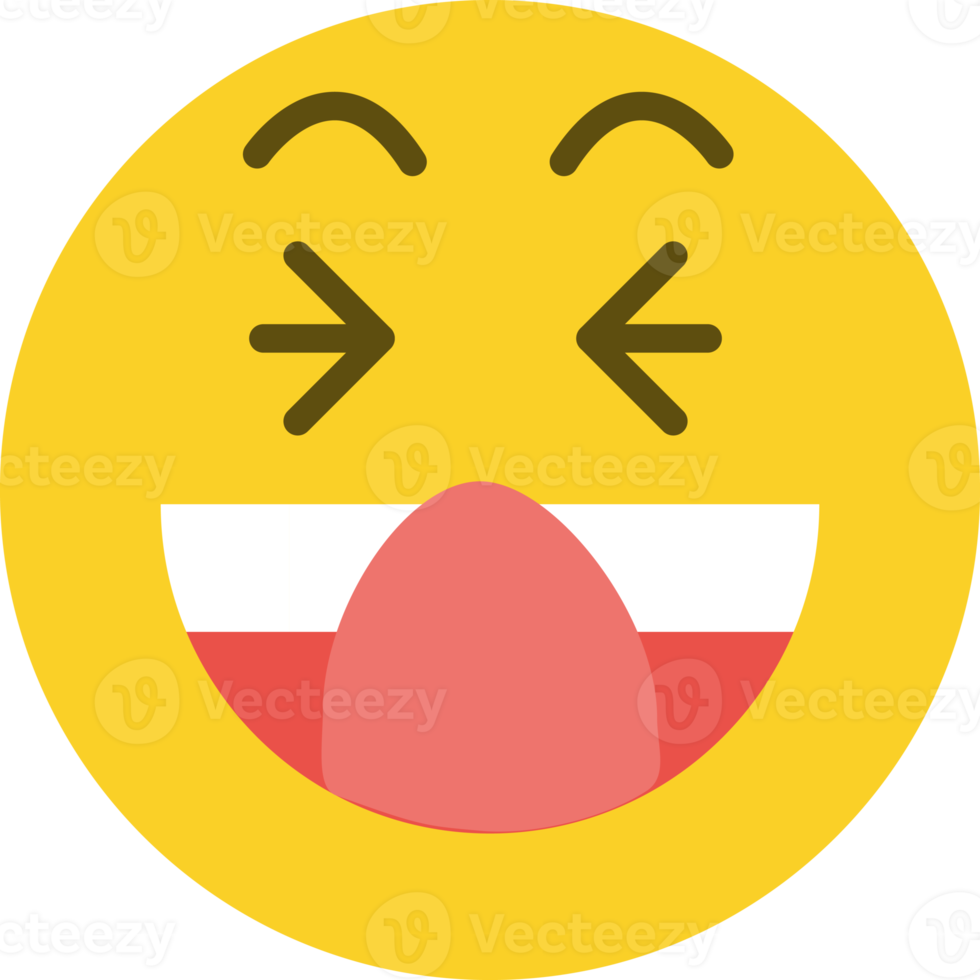 Cheeky face emoticon. png